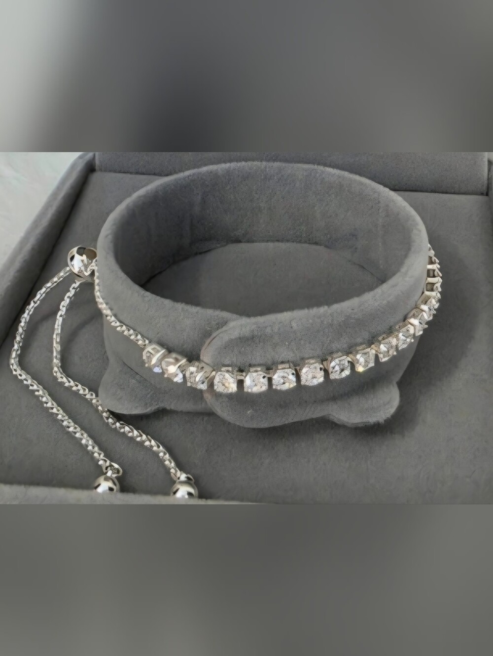 NEW Classic Bohemian Sterling Silver Sparkling Tennis Bracelet Sz 6-10"